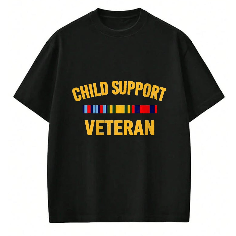 Proud Veteran Shirt, Funny Veteran UnisexT-Shirt/Hoodie/Sweatshirt HLT00 - Child Support Veteran Shirts Patriots Veteran Flag T-Shirt, Men, Black, 3X-Large