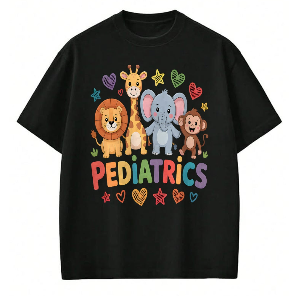 Best Doctor Shirt, Funny Doctor UnisexT-Shirt/Hoodie/Sweatshirt HLT00 - Pediatrics Jungle Animals Pediatric Nurse Doctor T-Shirt