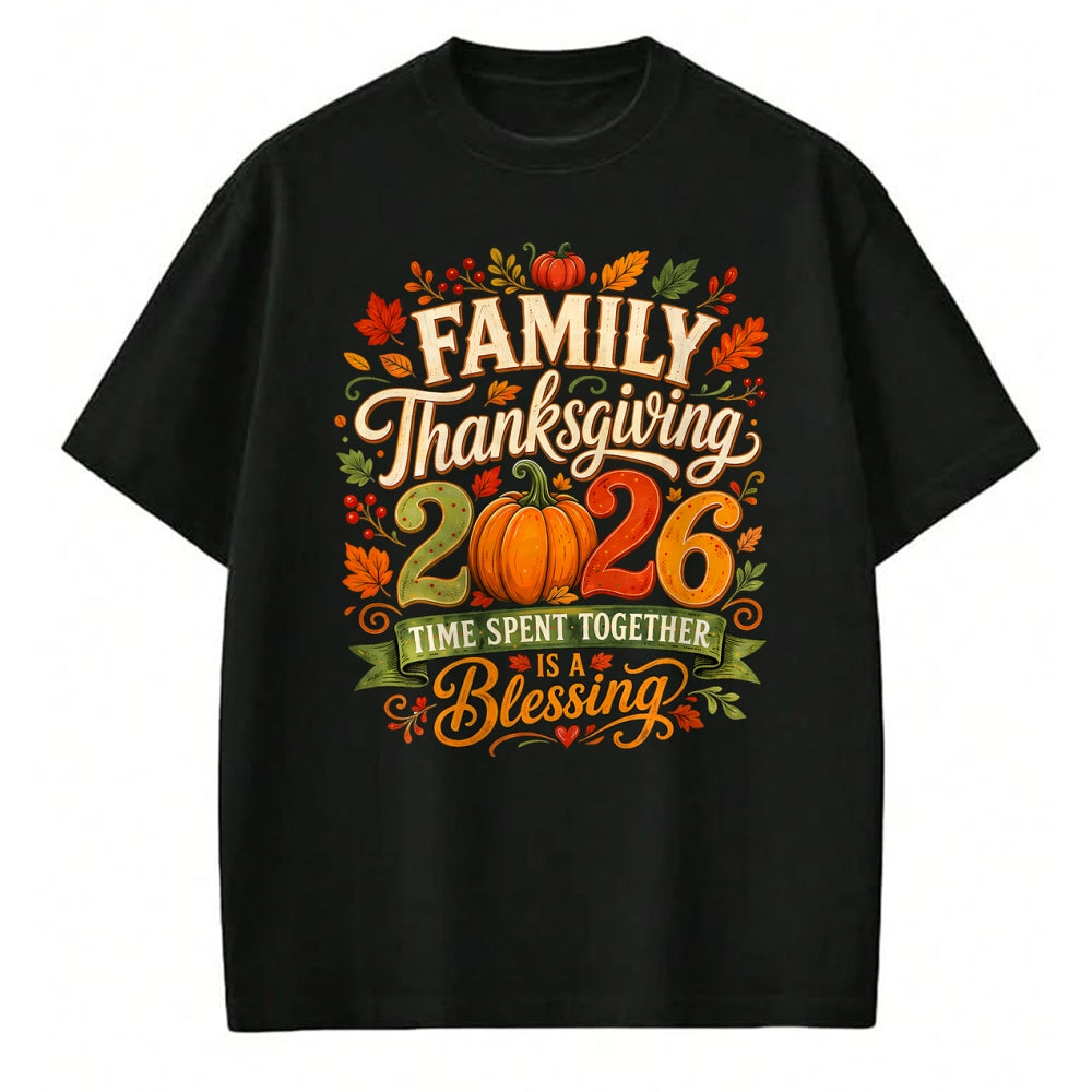 Best Thanksgiving Family Shirt , Funny Thanksgiving UnisexT-Shirt/Hoodie/Sweatshirt HLT00 - Family Thanksgiving Squad 2026 Matching Family Thanksgiving T-Shirt