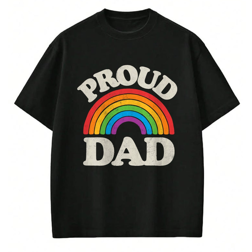 Gift for Dad Shirt, Funny Dad Unisex T-Shirt/Hoodie/Sweatshirt HLT00 – LGBTQ Proud Dad Gay Pride LGBT Ally Rainbow Father_s Day T-Shirt