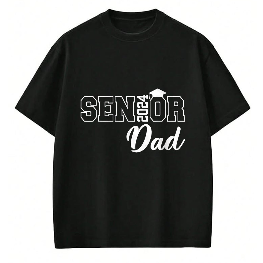 Gift for Dad Shirt, Funny Dad Unisex T-Shirt/Hoodie/Sweatshirt HLT00 – Proud Senior Dad 2024 Senior 2024 Dad Class Of 2024 Father T-Shirt