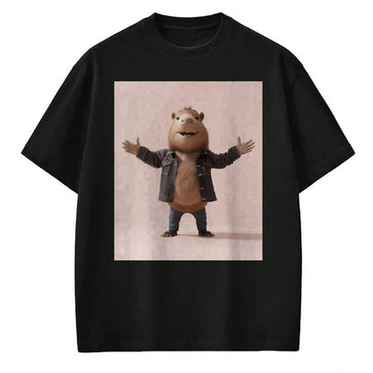 Cute Capybara Shirt, Funny Capybara Unisex T-Shirt/Hoodie/Sweatshirt HLT00 - Funny Graphic Capybara Long Sleeve T-Shirt (14)