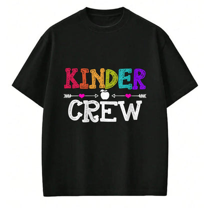 Best Teacher Shirt, Funny Teacher UnisexT-Shirt/Hoodie/Sweatshirt HLT00 - Kinder Crew Funny Kindergarten Teacher 1st Day of School T-Shirt