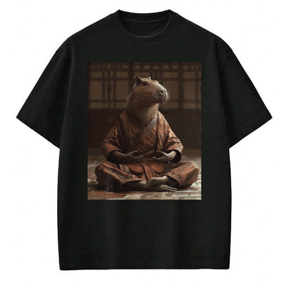 Cute Capybara Shirt, Funny Capybara Unisex T-Shirt/Hoodie/Sweatshirt HLT00 - Funny Graphic Capybara Long Sleeve T-Shirt (2)