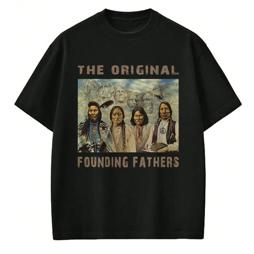 Native American T-Shirts, Vintage Native American Unisex T-Shirt/Hoodie/Sweatshirt HLT00 - Native American Original Founding Fathers