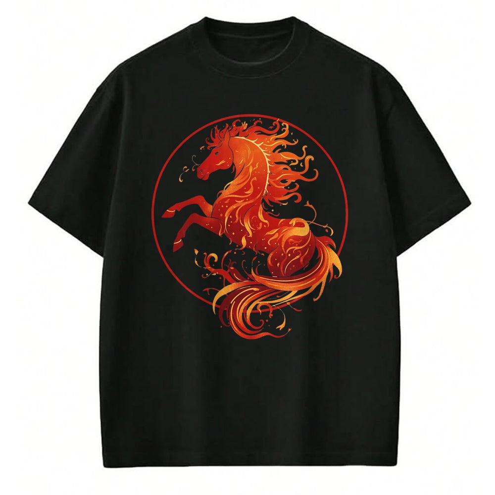 Best Horse Lover Shirt , Funny Horse UnisexT-Shirt/Hoodie/Sweatshirt HLT00 - Year of The Fire Horse 2026 Chinese New Year Strength T-Shirt