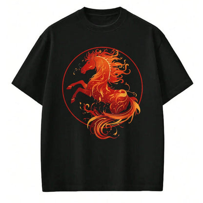 Best Horse Lover Shirt , Funny Horse UnisexT-Shirt/Hoodie/Sweatshirt HLT00 - Year of The Fire Horse 2026 Chinese New Year Strength T-Shirt