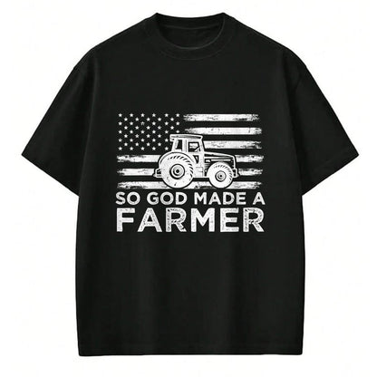 Best Farmer Life Shirt, Funny Farmer UnisexT-Shirt/Hoodie/Sweatshirt HLT00 - American Flag So God Made A Farmer 4th Of July T-Shirt (1)