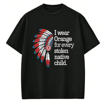 Native American T-Shirts, Vintage Native American Unisex T-Shirt/Hoodie/Sweatshirt HLT00 - I Wear Orange For Every American Native Child (1)