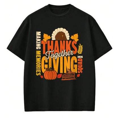 Best Thanksgiving Family Shirt , Funny Thanksgiving UnisexT-Shirt/Hoodie/Sweatshirt HLT00 - Family Thanksgiving Squad 2026 Matching Family Thanksgiving T-Shirt (1)