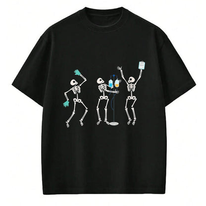 Best Doctor Shirt, Funny Doctor UnisexT-Shirt/Hoodie/Sweatshirt HLT00 - Medical Skeleton Dance Funny Healthcare Halloween Doctor Tee T-Shirt, Men, Black, 3X-Large