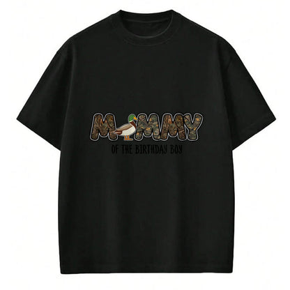 Gift for Mom Shirt, Funny Mom Unisex T-Shirt/Hoodie/Sweatshirt HLT00 - Mommy Of The Birthday Boy One Lucky Duck 1st Birthday party T-Shirt