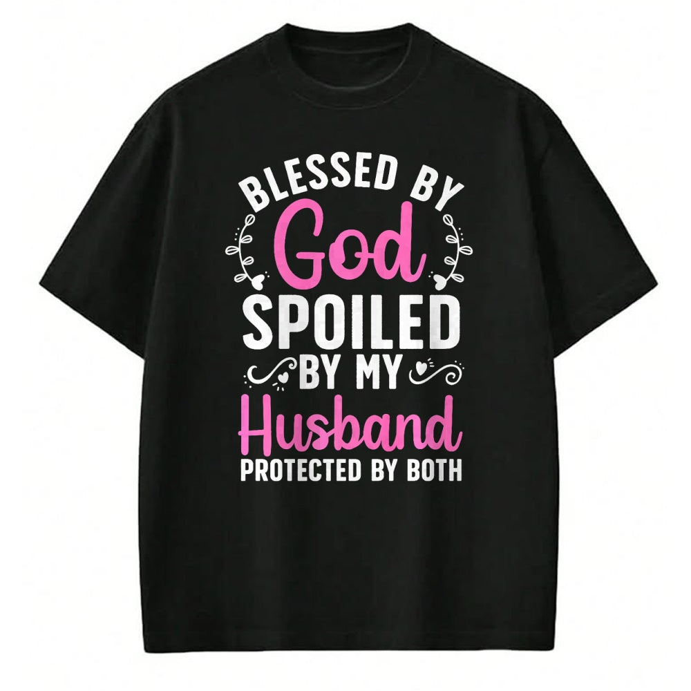 Best Wife Shirt, Wife and Husband Unisex T-Shirt/Hoodie/Sweatshirt HLT00 - Gift for wife T shirt, spoiled wife   Funny Spoiled Wife Art For Women Girls Husband Spoiled Wife Pr (2)