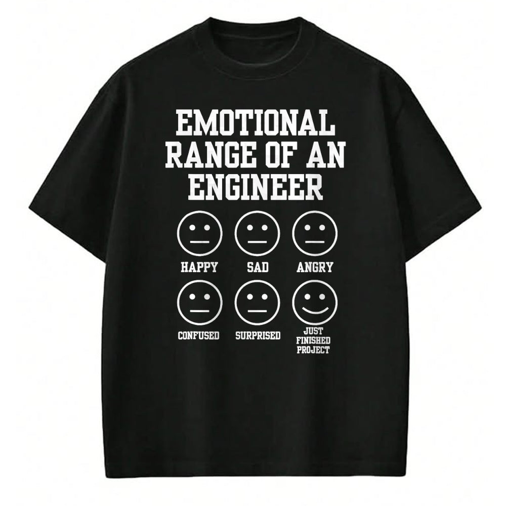 Best Mechanic Life Shirt, Funny Mechanic UnisexT-Shirt/Hoodie/Sweatshirt HLT00 - Emotional Range of an Engineer Funny Engineering Faces Fan T-Shirt