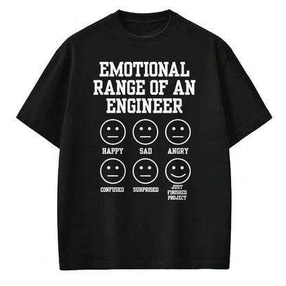 Best Mechanic Life Shirt, Funny Mechanic UnisexT-Shirt/Hoodie/Sweatshirt HLT00 - Emotional Range of an Engineer Funny Engineering Faces Fan T-Shirt