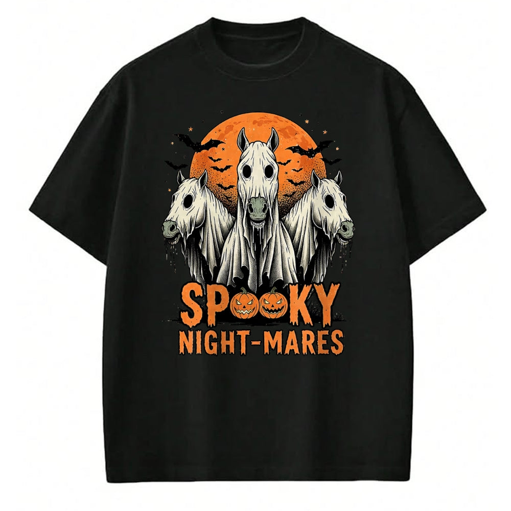 Best Horse Lover Shirt , Funny Horse UnisexT-Shirt/Hoodie/Sweatshirt HLT00 - Spooky Night-Mares Halloween Horse Ghost Funny Spooky Season T-Shirt