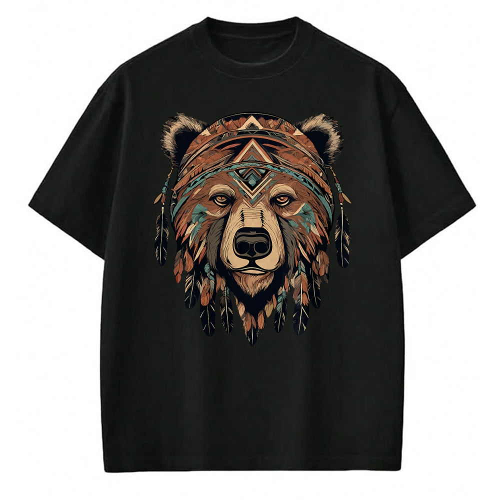 Native American T-Shirts, Vintage Native American Unisex T-Shirt/Hoodie/Sweatshirt HLT00 - Native American Bear Artwork