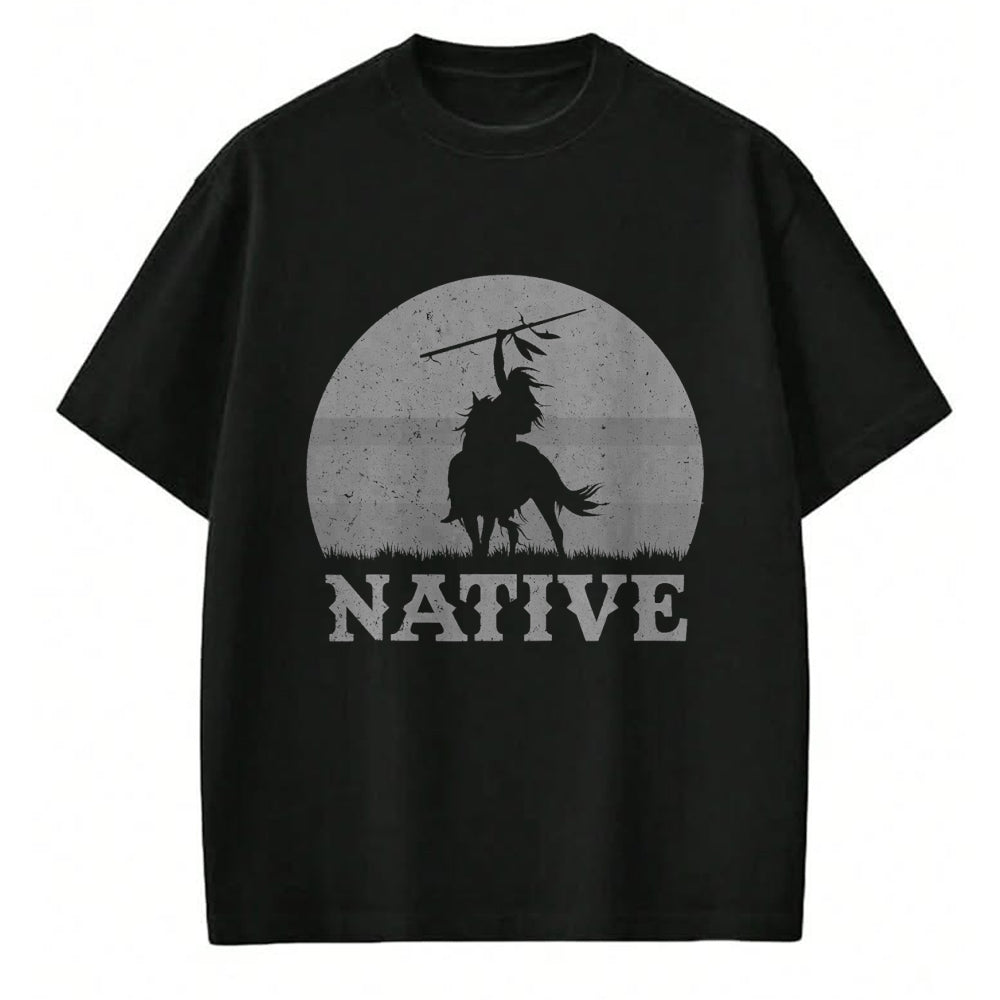Native American T-Shirts, Vintage Native American Unisex T-Shirt/Hoodie/Sweatshirt HLT00 - Northwest Native American Knight Pride Mountain Warrior