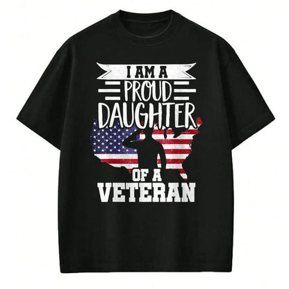 Proud Veteran Shirt, Funny Veteran UnisexT-Shirt/Hoodie/Sweatshirt HLT00 - Proud Daughter Veteran Nothing Scares Patriotic Veterans Day T-Shirt, Women, Olive Green, Large