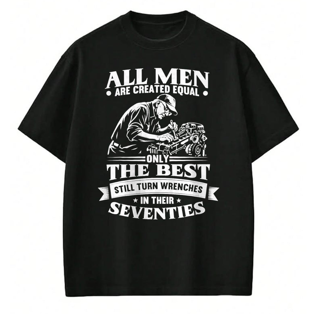 Best Mechanic Life Shirt, Funny Mechanic UnisexT-Shirt/Hoodie/Sweatshirt HLT00 - Mens 70th Birthday Auto Repairman Still Turn Wrenches Seventies T-Shirt