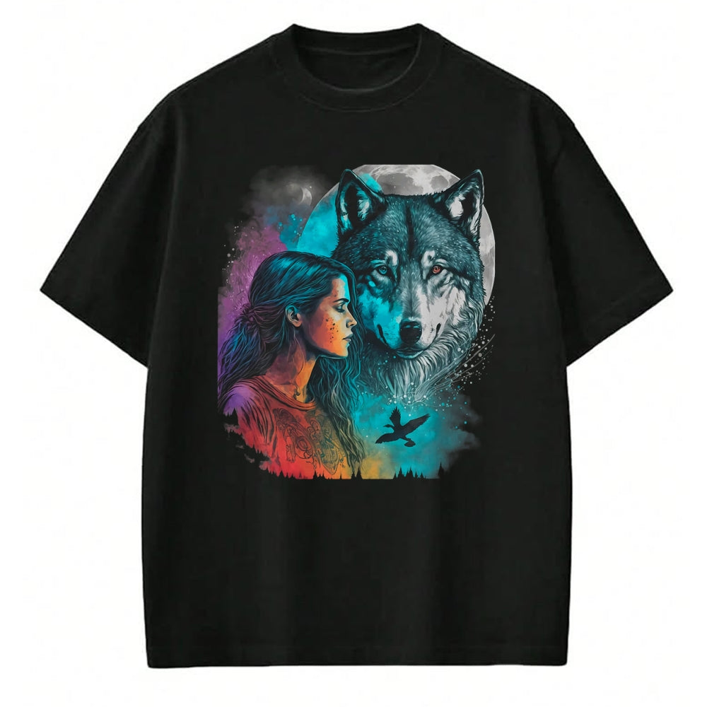 Native American T-Shirts, Vintage Native American Unisex T-Shirt/Hoodie/Sweatshirt HLT00 - Ethnic Tribal Wolf Boho Feather Native American Hippie Women