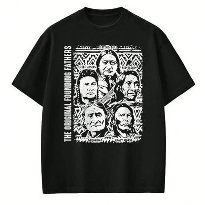 Native American T-Shirts, Vintage Native American Unisex T-Shirt/Hoodie/Sweatshirt HLT00 - The Original Founding Fathers Native American Themed (1)