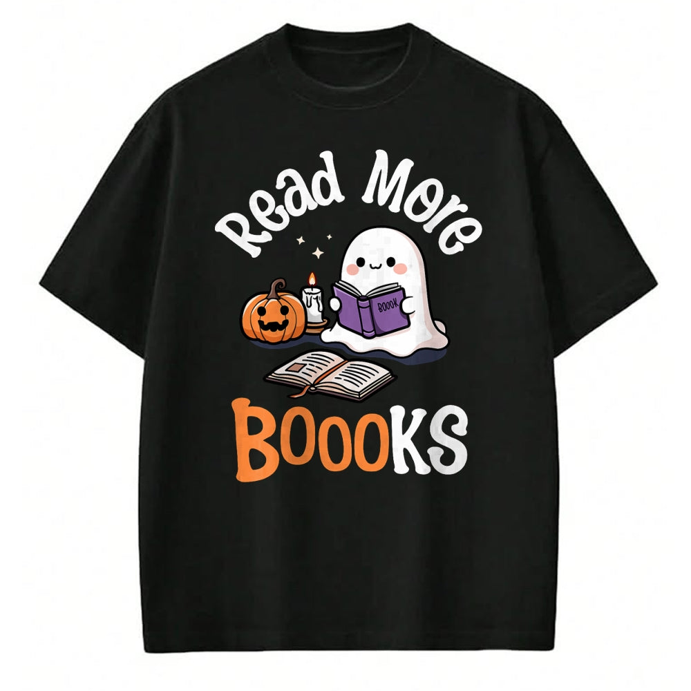 Best Teacher Shirt, Funny Teacher UnisexT-Shirt/Hoodie/Sweatshirt HLT00 - Halloween Ghost Reading Read More Books Librarian Teacher T-Shirt