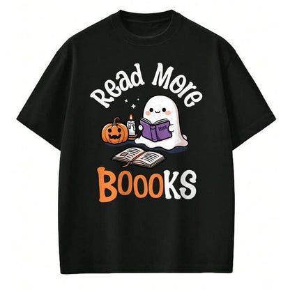 Best Teacher Shirt, Funny Teacher UnisexT-Shirt/Hoodie/Sweatshirt HLT00 - Halloween Ghost Reading Read More Books Librarian Teacher T-Shirt