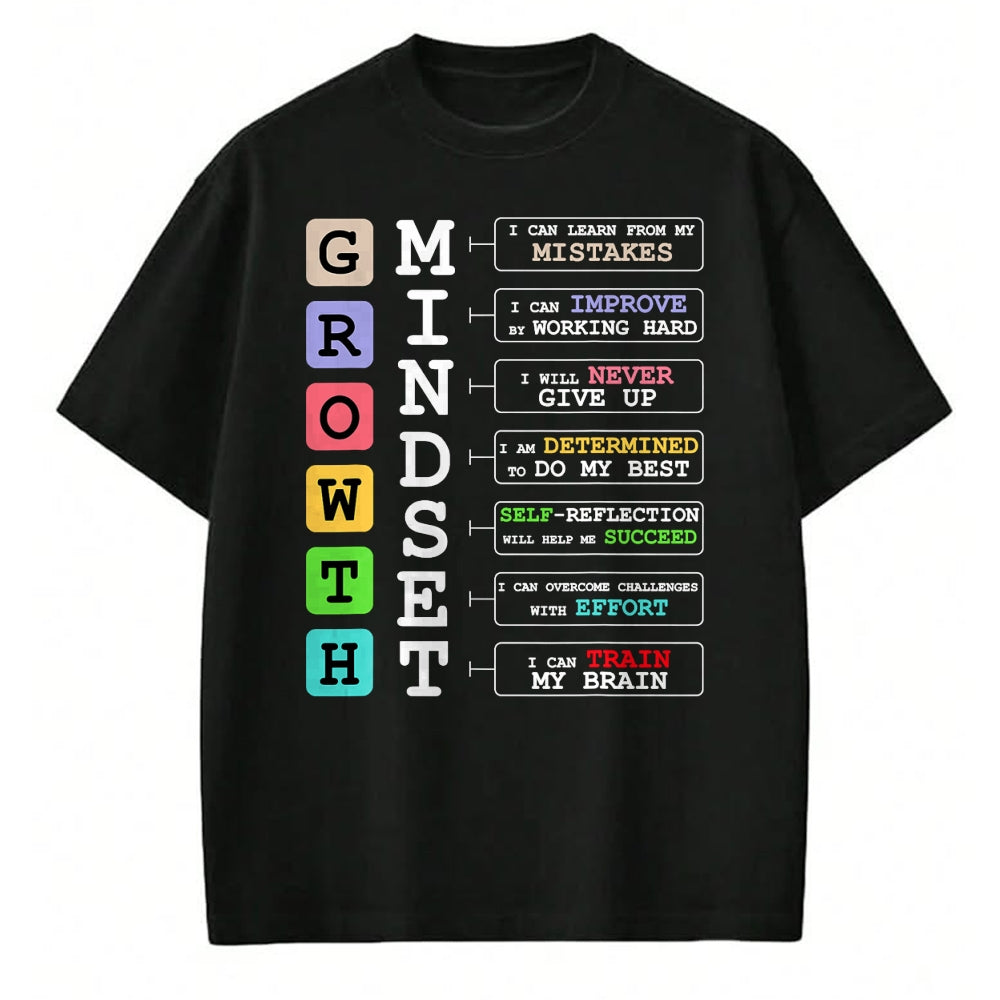 Best Teacher Shirt, Funny Teacher UnisexT-Shirt/Hoodie/Sweatshirt HLT00 - Growth Mindset Shirt Positive School Classroom Teacher Gift T-Shirt