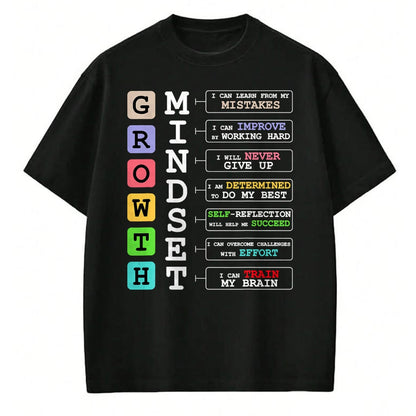 Best Teacher Shirt, Funny Teacher UnisexT-Shirt/Hoodie/Sweatshirt HLT00 - Growth Mindset Shirt Positive School Classroom Teacher Gift T-Shirt