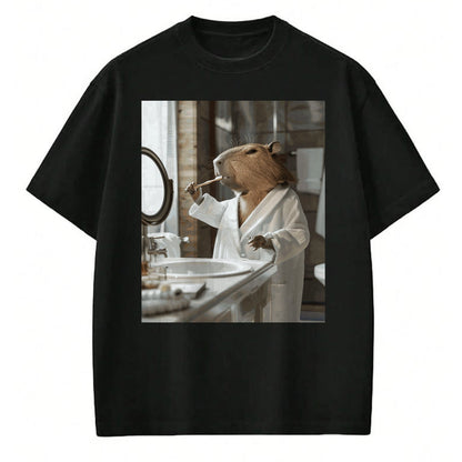 Cute Capybara Shirt, Funny Capybara Unisex T-Shirt/Hoodie/Sweatshirt HLT00 - Funny Graphic Capybara Long Sleeve T-Shirt (11)