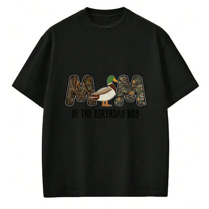 Gift for Mom Shirt, Funny Mom Unisex T-Shirt/Hoodie/Sweatshirt HLT00 - Mom Of The Birthday Boy One Lucky Duck 1st Birthday party T-Shirt
