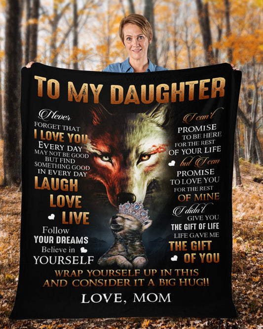 To My Daughter From Mom - Blanket