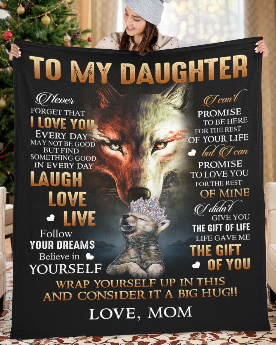 To My Daughter From Mom - Blanket