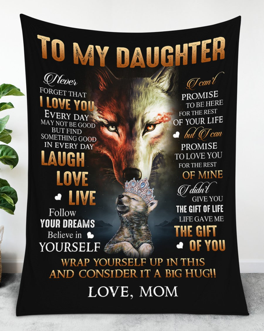 To My Daughter From Mom - Blanket