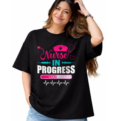 Funny Nurse Shirt, Nurse Unisex T-Shirt/Hoodie/Sweatshirt HLT00 - Nurse In Progress Nurse Funny Nursing School T-Shirt