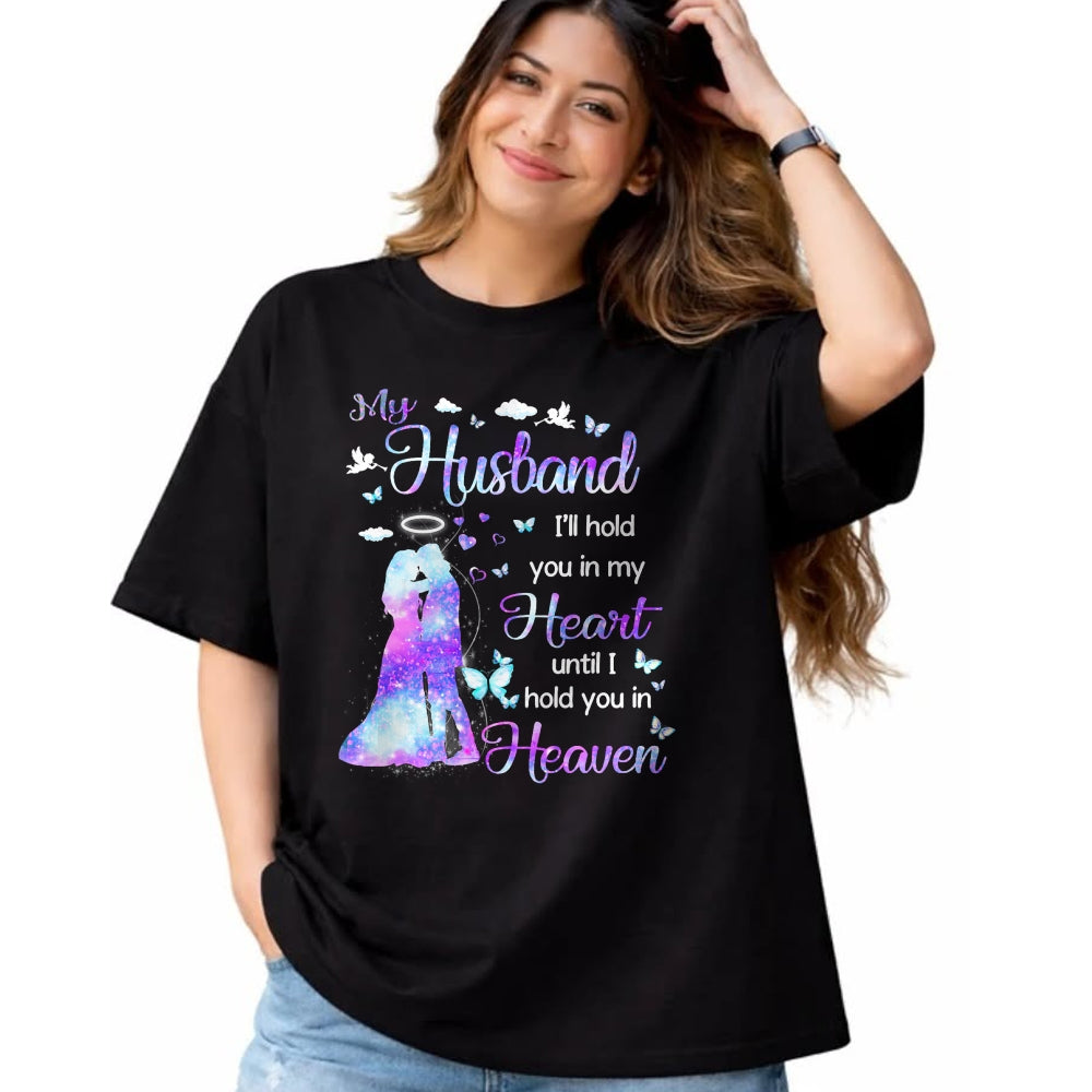 Best Wife Shirt, Wife and Husband Unisex T-Shirt/Hoodie/Sweatshirt HLT00 - My Husband in Heaven T-Shirt