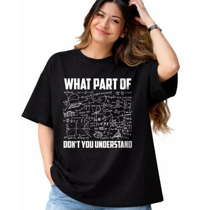 Best Mechanic Life Shirt, Funny Mechanic UnisexT-Shirt/Hoodie/Sweatshirt HLT00 - What Part Of Don't You Understand  Funny Math Teacher Gift Short Sleeve T-Shirt, Black, Small,