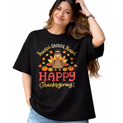 Best Thanksgiving Family Shirt , Funny Thanksgiving UnisexT-Shirt/Hoodie/Sweatshirt HLT00 - Thankful Grateful Blessed Happy Thanksgiving Turkey Gobble T-Shirt