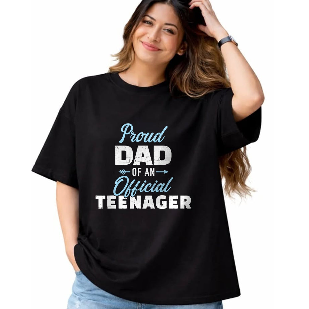 Gift for Dad Shirt, Funny Dad Unisex T-Shirt/Hoodie/Sweatshirt HLT00 – Proud dad of a teenager 13th birthday T-Shirt