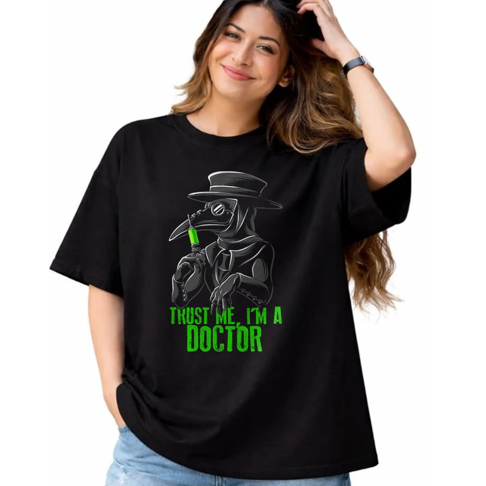 Best Doctor Shirt, Funny Doctor UnisexT-Shirt/Hoodie/Sweatshirt HLT00 - Trust Me I'm A Doctor, Goth Medieval Plague Doctor T-Shirt Small