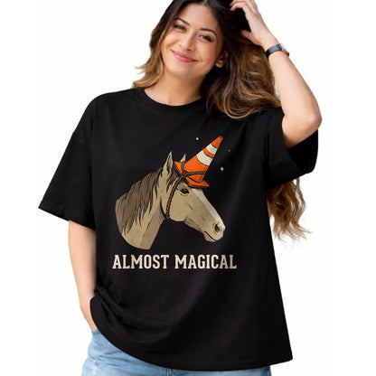 Best Horse Lover Shirt , Funny Horse UnisexT-Shirt/Hoodie/Sweatshirt HLT00 - Almost Magical Funny Horse Traffic Cone Unicorn T-Shirt