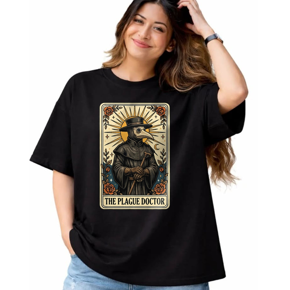 Best Doctor Shirt, Funny Doctor UnisexT-Shirt/Hoodie/Sweatshirt HLT00 - Plague Doctor Tarot Card Gothic T-Shirt