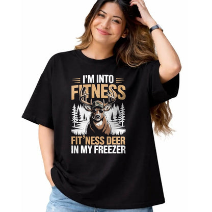 Funny Hunting Shirt, Gift For Hunting Lover Unisex T-Shirt/Hoodie/Sweatshirt HLT00 - Camo Deer Hunting Men_s Fitness Deer Freezer Funny Hunting T-Shirt