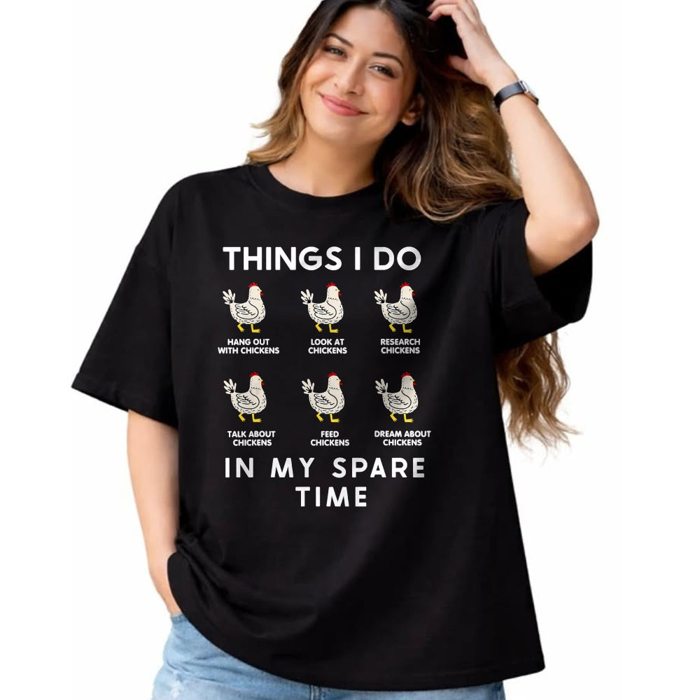 Best Farmer Life Shirt, Funny Farmer UnisexT-Shirt/Hoodie/Sweatshirt HLT00 - Things I Do in My Free Time Chicken T-Shirt