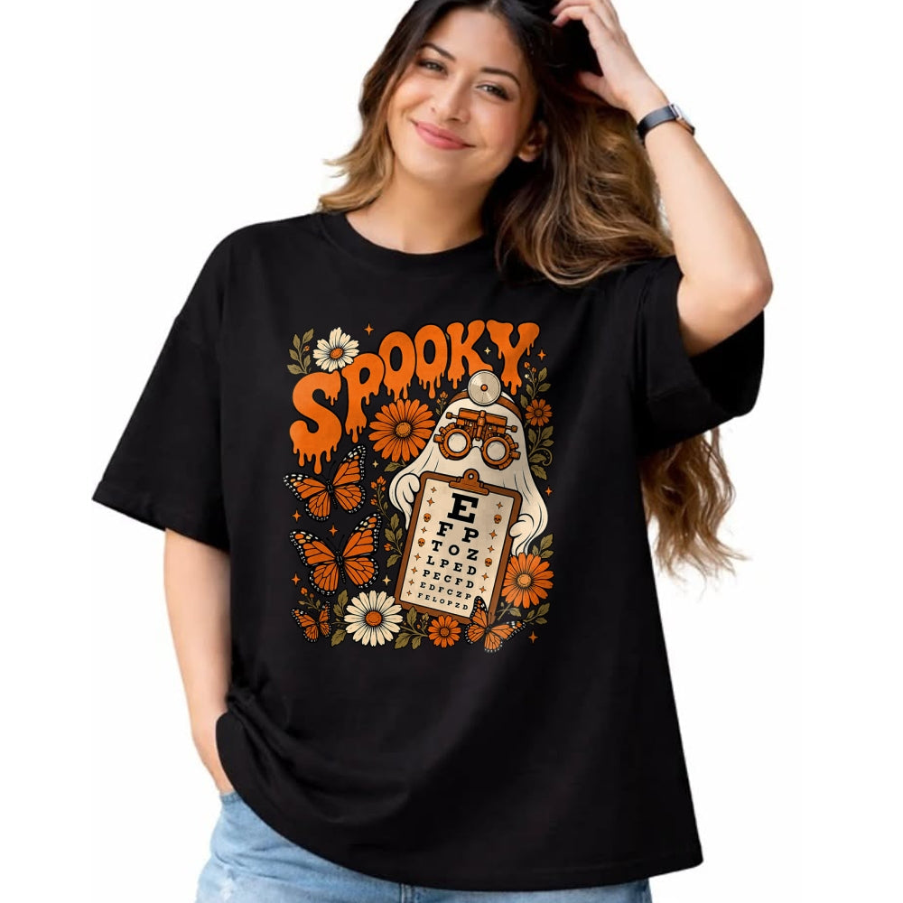 Best Doctor Shirt, Funny Doctor UnisexT-Shirt/Hoodie/Sweatshirt HLT00 - Spooky Ghost Boo Vision Squad Optometrist Halloween Eye Dr T-Shirt