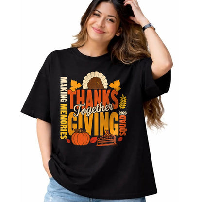 Best Thanksgiving Family Shirt , Funny Thanksgiving UnisexT-Shirt/Hoodie/Sweatshirt HLT00 - Family Thanksgiving Squad 2026 Matching Family Thanksgiving T-Shirt (1)