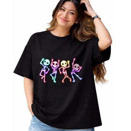 Best Thanksgiving Family Shirt , Funny Thanksgiving UnisexT-Shirt/Hoodie/Sweatshirt HLT00 - Glow in The Halloween Night Skeleton Funny Dancing Skeleton T-Shirt