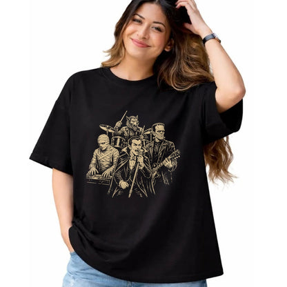 Guitar Lover Shirt, Funny Guitar UnisexT-Shirt/Hoodie/Sweatshirt HLT00 - Dracula Guitar Vampire Mummy Werewolf T-Shirt