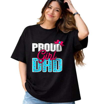 Gift for Dad Shirt, Funny Dad Unisex T-Shirt/Hoodie/Sweatshirt HLT00 – Girl Dad Proud Girl Dad Quote for Father of A Girl T-Shirt